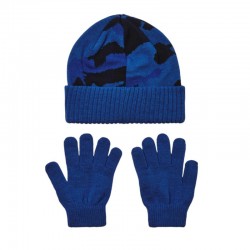 Under Armour Combo Παιδικά Γάντια & Σκουφάκι Μπλε - 1386641-432