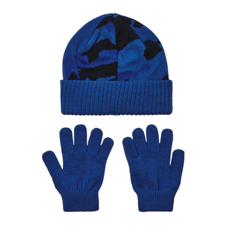 Under Armour Combo Παιδικά Γάντια & Σκουφάκι Μπλε - 1386641-432