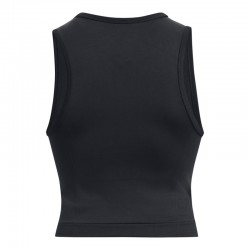 Under Armour Train Seamless Tank Γυναικείο Αθλητικό Crop Top Μαύρο 1379148-001
