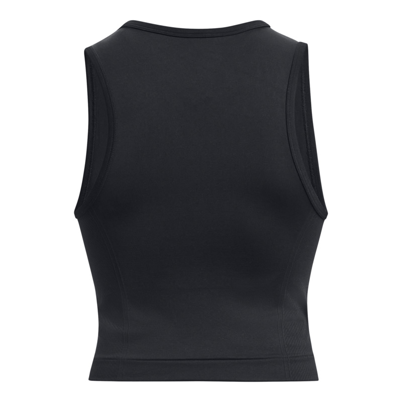 Under Armour Train Seamless Tank Γυναικείο Αθλητικό Crop Top Μαύρο 1379148-001