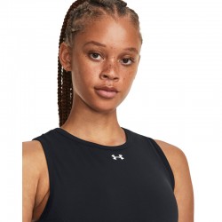 Under Armour Train Seamless Tank Γυναικείο Αθλητικό Crop Top Μαύρο 1379148-001