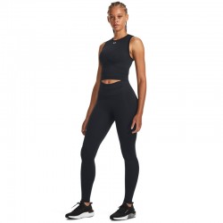 Under Armour Train Seamless Tank Γυναικείο Αθλητικό Crop Top Μαύρο 1379148-001