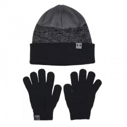 Under Armour Combo Παιδικά Γάντια & Σκουφάκι μαυρο - 1380012-001