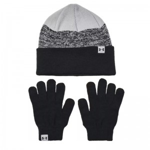 Under Armour Combo Παιδικά Γάντια & Σκουφάκι μαυρο - 1380013-001