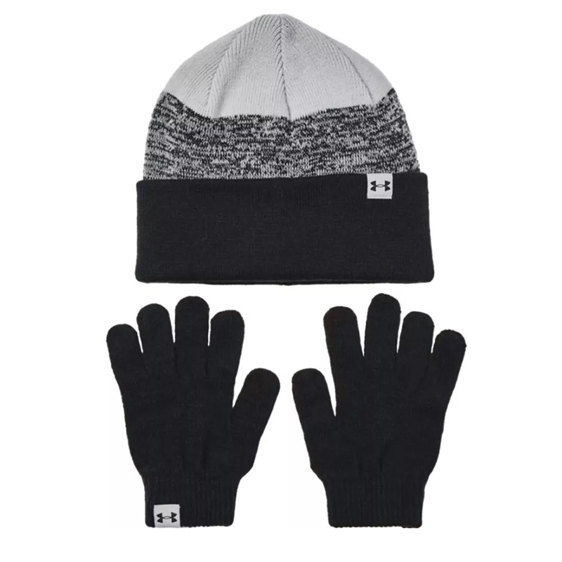 Under Armour Combo Παιδικά Γάντια & Σκουφάκι μαυρο - 1380013-001