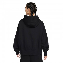 Nike Sportswear Phoenix Fleece (DQ5858-010)Γυναικείο φούτερ με κουκούλα σε εξαιρετικά φαρδιά γραμμή Μαυρο