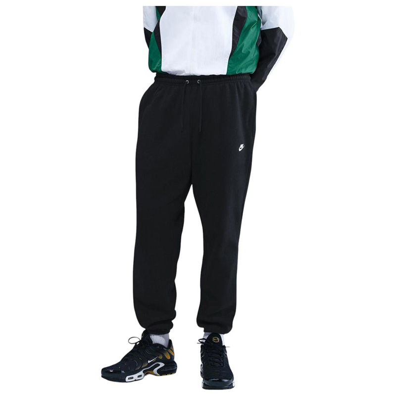 Nike Club Cuffed Brushed Fleece Pants (FN3808-010)Ανδρικό παντελόνι φόρμας Μαυρο