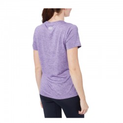 UNDER ARMOUR TECH TWIST SHORT-SLEEVED V-NECK TRAINING TOP (1384227-527)ΓΥΝΑΙΚΕΙΟ T-SHIRT ΜΩΒ