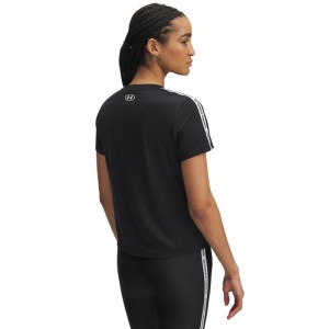 Under Armour Tech WM Tape SS Tee Γυναικείο Κοντομάνικο(6003915-001) ΜΑΥΡΟ