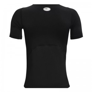 Under Armour HeatGear® Armour Boys’ Short Sleeve (1361723-001)ΠΑΙΔΙΚΟ T-SHIRT ΜΑΥΡΟ