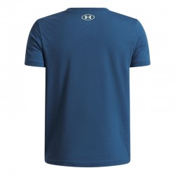 UNDER ARMOUR BOYS Logo Blur SS Tee (6009280-498)ΠΑΙΔΙΚΟ T-SHIRT Wham Blue/Fade Green