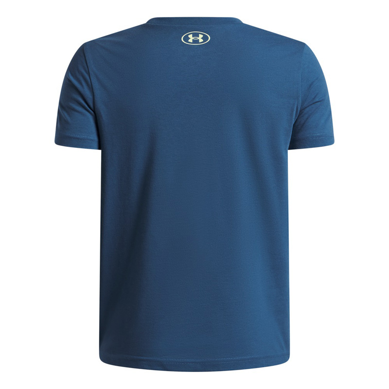 UNDER ARMOUR BOYS Logo Blur SS Tee (6009280-498)ΠΑΙΔΙΚΟ T-SHIRT Wham Blue/Fade Green