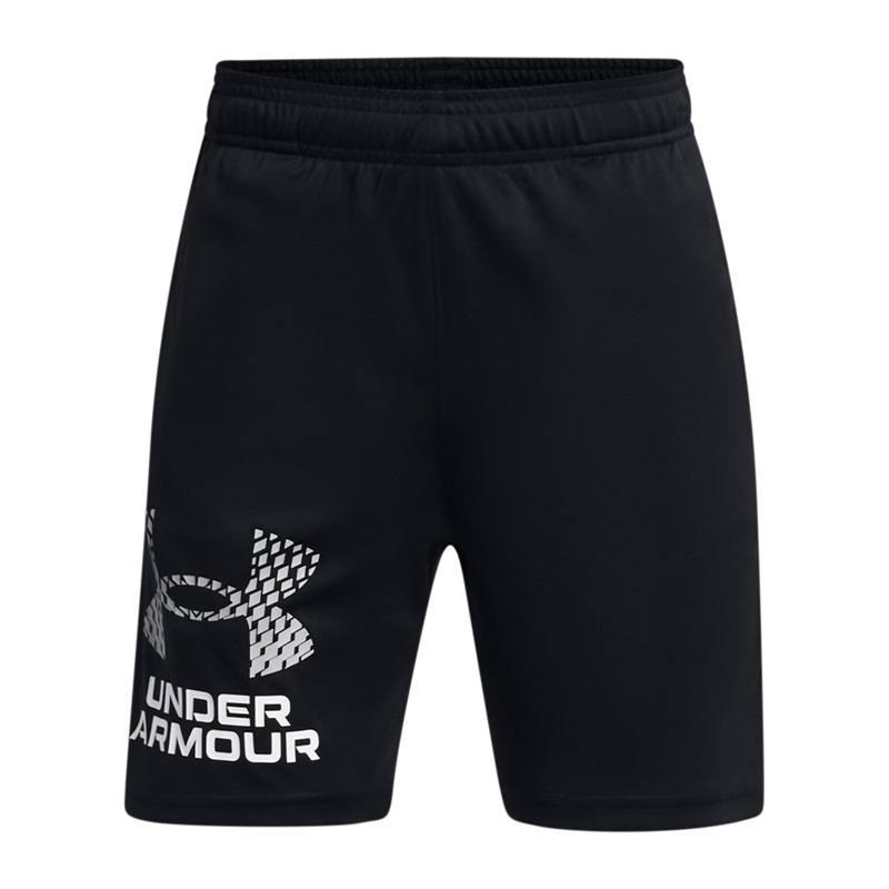 UNDER ARMOUR UA Tech Logo Shorts KIDS (1383333-001)ΠΑΙΔΙΚΗ ΒΕΡΜΟΥΔΑ Black//Mod Gray