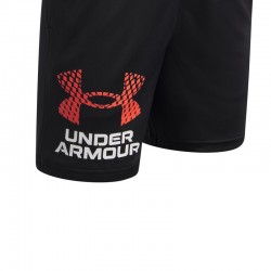 UNDER ARMOUR UA Tech Logo Shorts KIDS (1383333-006)ΠΑΙΔΙΚΗ ΒΕΡΜΟΥΔΑ/ΣΟΡΤΣ  Black/Venom Red