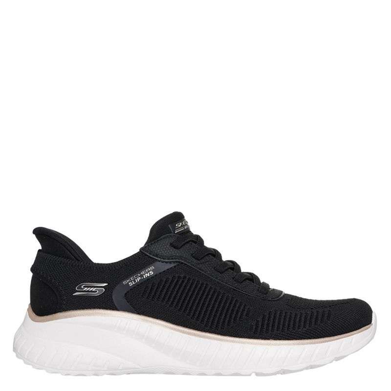 Skechers BOBS Sport Squad Chaos - Current Muse (117497-BKGD)ΓΥΝΑΙΚΕΙΑ ΠΑΠΟΥΤΣΙΑ SLIP-INS BLACK/GOLD