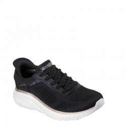 Skechers BOBS Sport Squad Chaos - Current Muse (117497-BKGD)ΓΥΝΑΙΚΕΙΑ ΠΑΠΟΥΤΣΙΑ SLIP-INS BLACK/GOLD