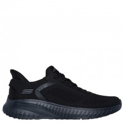 Skechers Slip-ins: BOBS Sport Squad Chaos - Solid Step (118312-BBK)ΑΝΔΡΙΚΑ ΠΑΠΟΥΤΣΙΑ ΜΑΥΡΑ