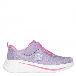 SKECHERS GORE AND STRAP SPARKLE MESH SNEAKER W/ SATIN OVERLAYS (303557L-BLK)ΠΑΙΔΙΚΑ ΠΑΠΟΥΤΣΙΑ ΜΩΒ