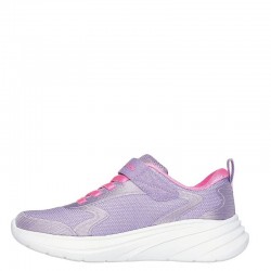 SKECHERS GORE AND STRAP SPARKLE MESH SNEAKER W/ SATIN OVERLAYS (303557L-BLK)ΠΑΙΔΙΚΑ ΠΑΠΟΥΤΣΙΑ ΜΩΒ