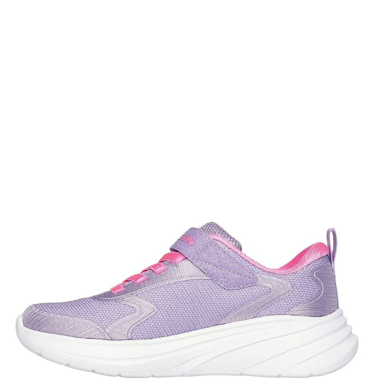 SKECHERS GORE AND STRAP SPARKLE MESH SNEAKER W/ SATIN OVERLAYS (303557L-BLK)ΠΑΙΔΙΚΑ ΠΑΠΟΥΤΣΙΑ ΜΩΒ