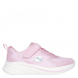 SKECHERS GORE AND STRAP SPARKLE MESH SNEAKER W/ SATIN OVERLAYS (303557L-LTPK)ΠΑΙΔΙΚΑ ΠΑΠΟΥΤΣΙΑ ΡΟΖ