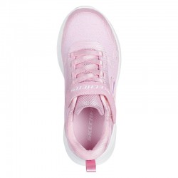 SKECHERS GORE AND STRAP SPARKLE MESH SNEAKER W/ SATIN OVERLAYS (303557L-LTPK)ΠΑΙΔΙΚΑ ΠΑΠΟΥΤΣΙΑ ΡΟΖ