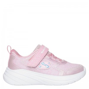 SKECHERS GORE AND STRAP SPARKLE MESH SNEAKER W/ SATIN OVERLAYS (303557N-LTPK)ΒΡΕΦΙΚΑ ΠΑΠΟΥΤΣΙΑ ΡΟΖ