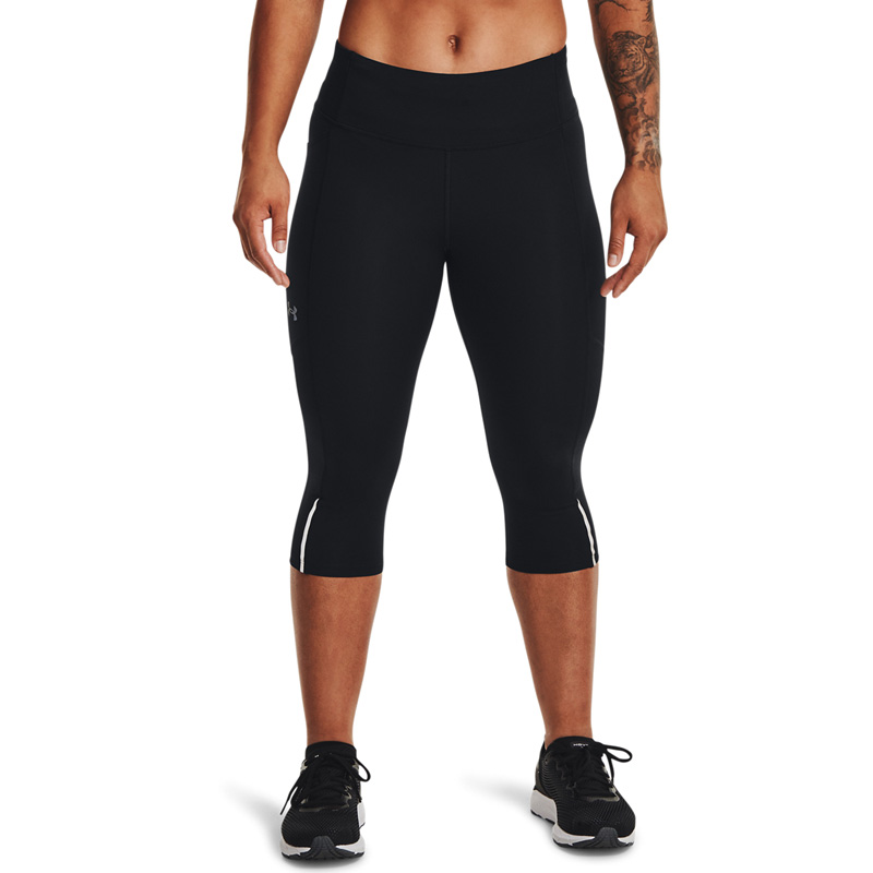 UNDER ARMOUR UA Launch Capris (1369770-001)ΓΥΝΑΙΚΕΙΟ ΚΟΛΑΝ ΜΑΥΡΟ