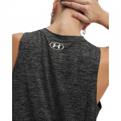 UNDER ARMOUR Tech Tank Twist (1383656-001)Γυναικείο T-shirt αμανικο Μαυρο