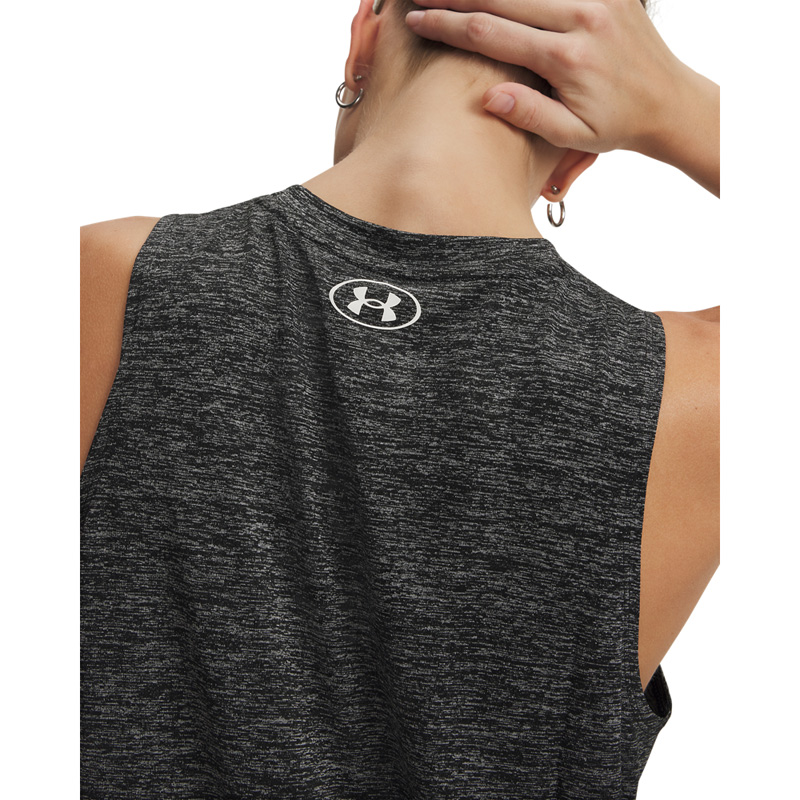 UNDER ARMOUR Tech Tank Twist (1383656-001)Γυναικείο T-shirt αμανικο Μαυρο