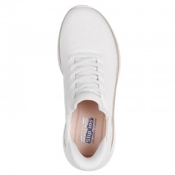 Skechers BOBS Sport Squad Chaos - Current Muse (117497-WTGD)ΓΥΝΑΙΚΕΙΑ ΠΑΠΟΥΤΣΙΑ SLIP-INS WHITE/GOLD