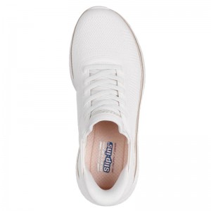 Skechers BOBS Sport Squad Chaos - Current Muse (117497-WTGD)ΓΥΝΑΙΚΕΙΑ ΠΑΠΟΥΤΣΙΑ SLIP-INS WHITE/GOLD