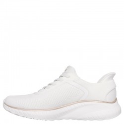 Skechers BOBS Sport Squad Chaos - Current Muse (117497-WTGD)ΓΥΝΑΙΚΕΙΑ ΠΑΠΟΥΤΣΙΑ SLIP-INS WHITE/GOLD
