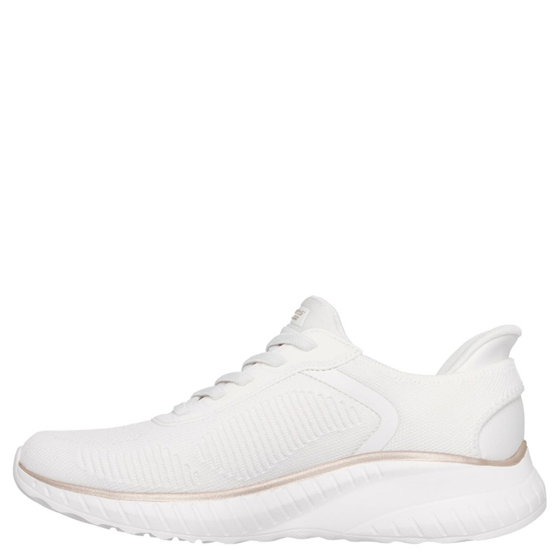 Skechers BOBS Sport Squad Chaos - Current Muse (117497-WTGD)ΓΥΝΑΙΚΕΙΑ ΠΑΠΟΥΤΣΙΑ SLIP-INS WHITE/GOLD