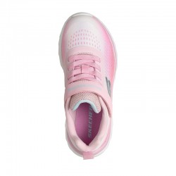 SKECHERS JR Gore and Strap Sublimated Ombre Sparkle Mesh Sneaker (303599L-LPMT) ΠΑΙΔΙΚΑ ΠΑΠΟΥΤΣΙΑ ΡΟΖ
