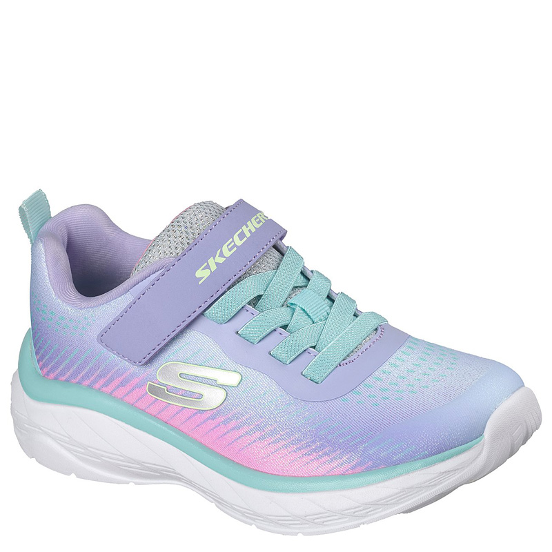 SKECHERS JR Gore and Strap Sublimated Ombre Sparkle Mesh Sneaker (303599L-LVMT)ΠΑΙΔΙΚΑ ΠΑΠΟΥΤΣΙΑ ΜΩΒ