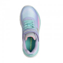 SKECHERS JR Gore and Strap Sublimated Ombre Sparkle Mesh Sneaker (303599L-LVMT)ΠΑΙΔΙΚΑ ΠΑΠΟΥΤΣΙΑ ΜΩΒ