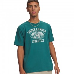UNDER ARMOUR  Globe Short-Sleeve T-Shirt (6009261-338)ΑΝΔΡΙΚΟ T-SHIRT Rack Green/Summit White