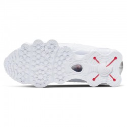 Nike Shox TL (AV3595-100)Ανδρικά παπούτσια Λευκό/Metallic Silver/Max Orange/Λευκό