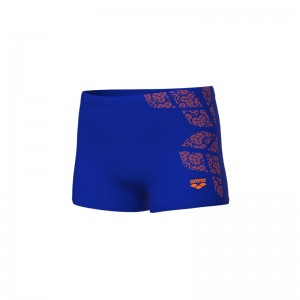 ARENA KIKKO SWIM SHORT BOYS (010950-705)ΠΑΙΔΙΚΟ ΜΑΓΙΟ NEON BLUE-TEAM ORANGE