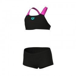 ARENA BIKINI SOLID L GIRLS (010573-590)ΠΑΙΔΙΚΟ ΜΑΓΙΟ BLACK-SHOCKING PINK
