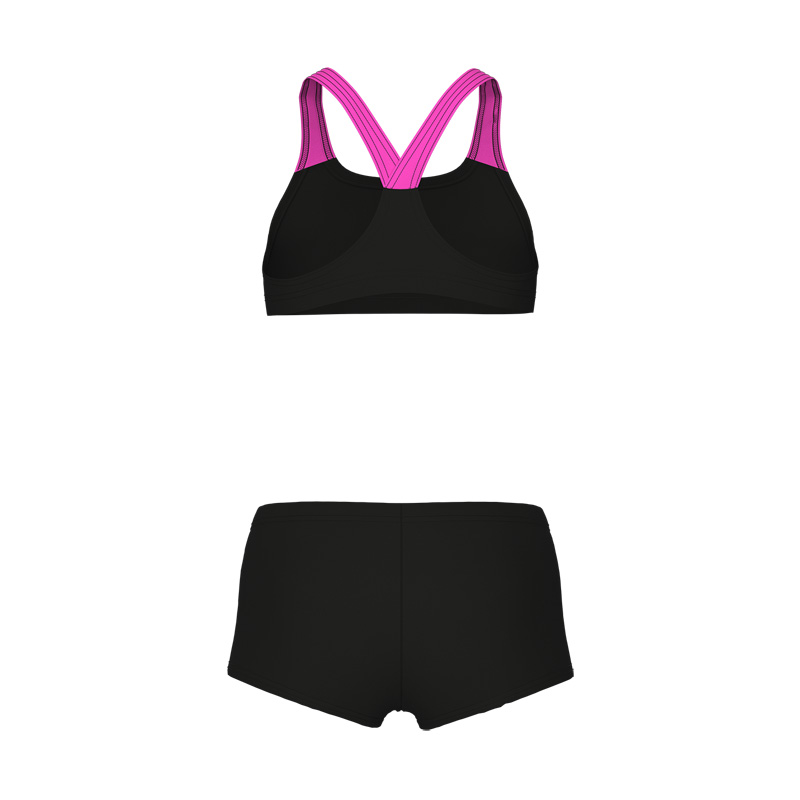 ARENA BIKINI SOLID L GIRLS (010573-590)ΠΑΙΔΙΚΟ ΜΑΓΙΟ BLACK-SHOCKING PINK