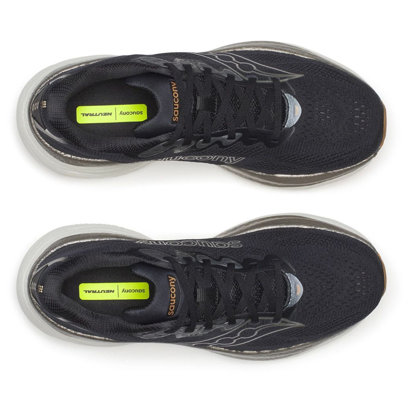 Saucony Ride 19 (S21055-145)ΑΝΔΡΙΚΑ ΠΑΠΟΥΤΣΙΑ RUNNING Black/Pewter