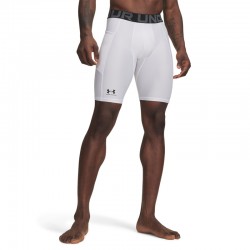 Under Armour HeatGear Pocket (1361602-100) Ανδρικό Ισοθερμικό Σορτς Compression ΛΕΥΚΟ/ΜΑΥΡΟ