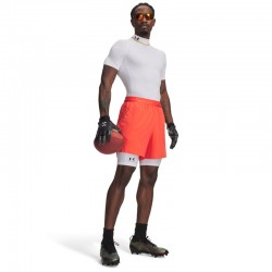 Under Armour HeatGear Pocket (1361602-100) Ανδρικό Ισοθερμικό Σορτς Compression ΛΕΥΚΟ/ΜΑΥΡΟ