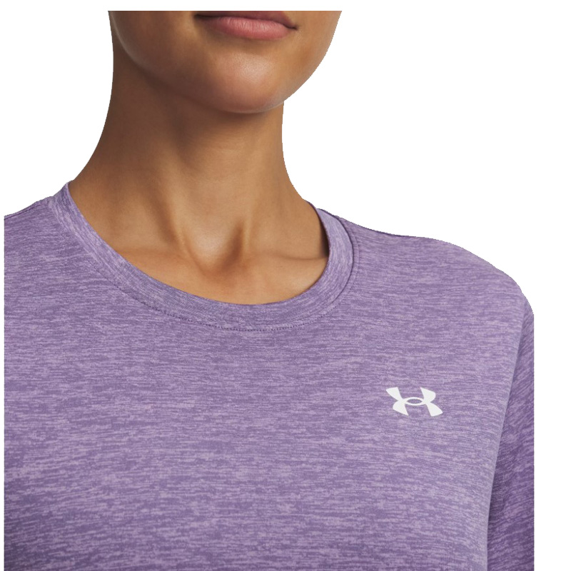 Under Armour Twist Tech SSC WMNS (1384230-520)ΓΥΝΑΙΚΕΙΟ T-SHIRT Purple Luxe/White