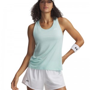 UNDER ARMOUR Tech™ Knockout Tank T-Shirt (1389851-703)ΓΥΝΑΙΚΕΙΟ ΑΜΑΝΙΚΟ T-SHIRT Refresh Mint/White