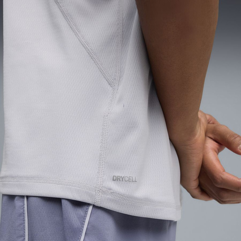 Puma Run Velocity Ανδρικό Αμάνικο T-Shirt Vibrant Silver (526595-82)