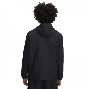 UNDER ARMOUR SPORTSTYLE WINDBREAKER (1361621-005)Ανδρικο αντιανεμικο μπουφαν Black/Pitch Gray/White