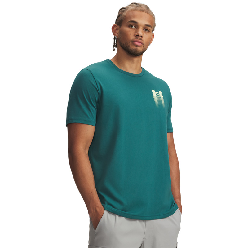 Under Armour Blur Logo (6009245-338)ΑΝΔΡΙΚΟ T-SHIRT Rack Green/Fade Green